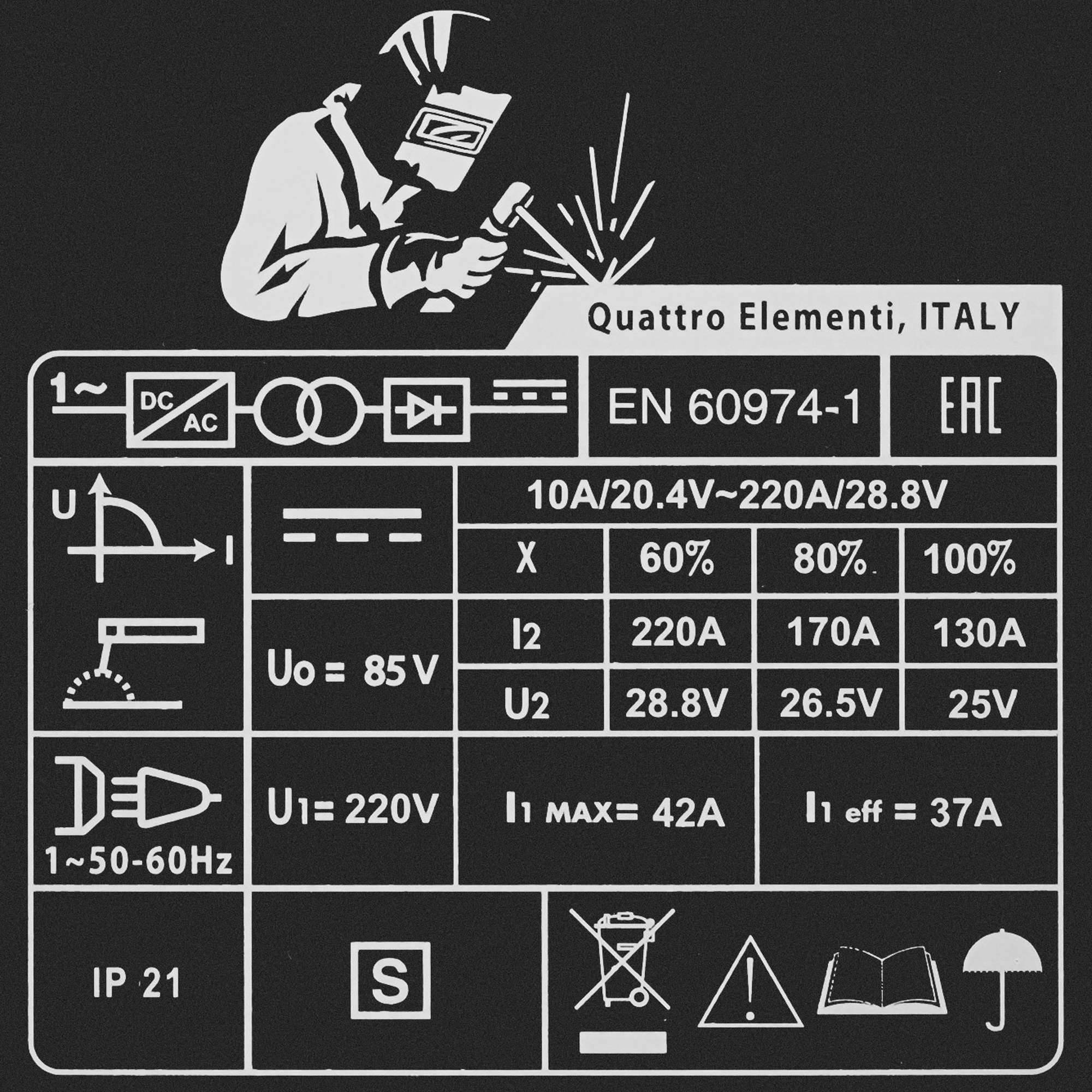 Сварочный аппарат Quattro Elementi A 220 248-535 1167479 STDN-0089161 - Вид №4