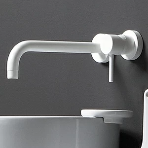 Смеситель для раковины настенный Olympia Ceramica Ukiyo-E белый матовый