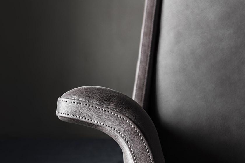 OAK Кресло в набуке с подлокотниками Metronome sun-id-1407200 - Вид №2