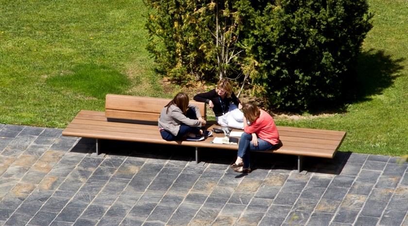 URBIDERMIS Скамья из ироко со спинкой sun-id-1387854 - Вид №1