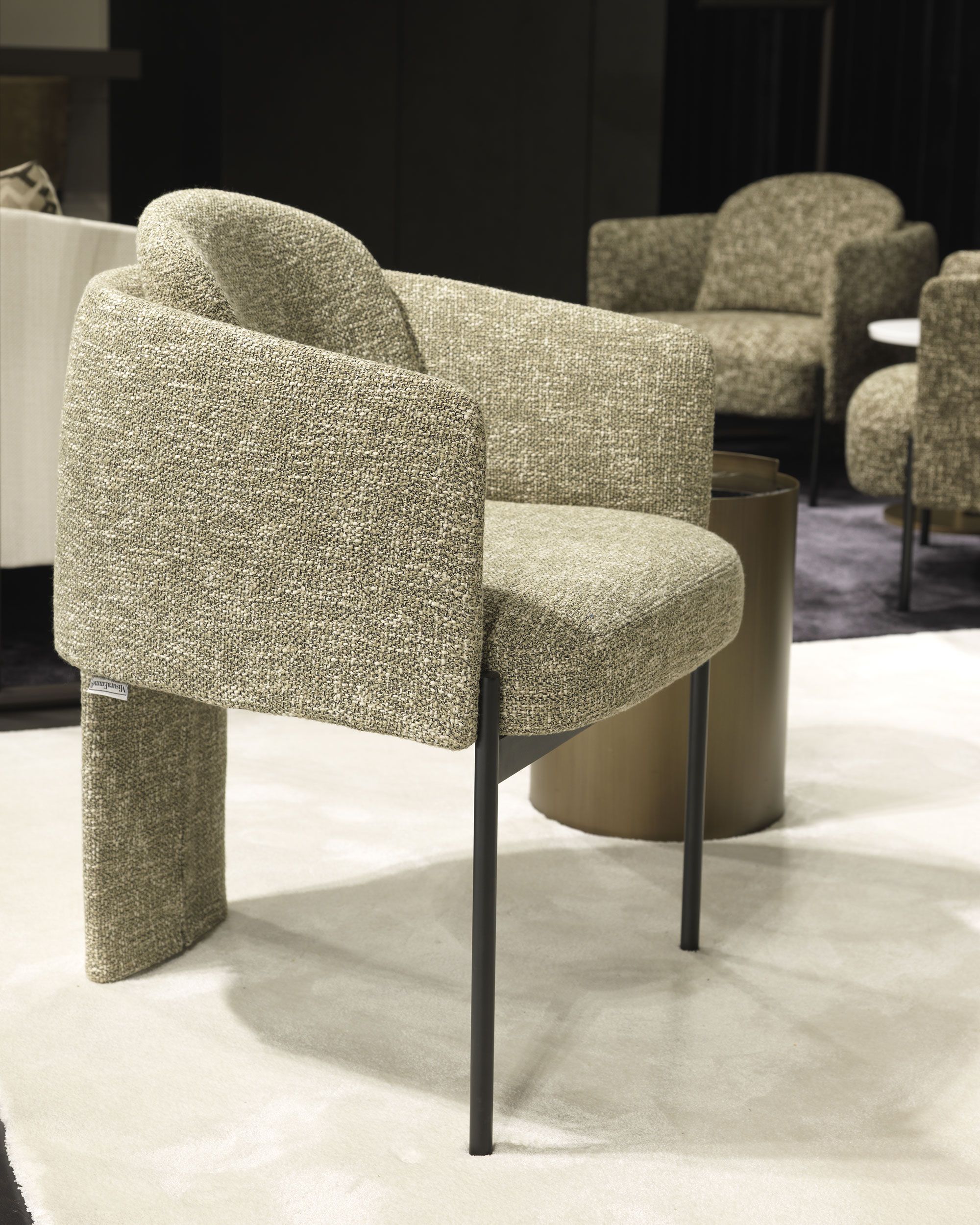 Мягкий тканевый стул с подлокотниками MisuraEmme VIRGIN ARCH-00146531 - Вид №5