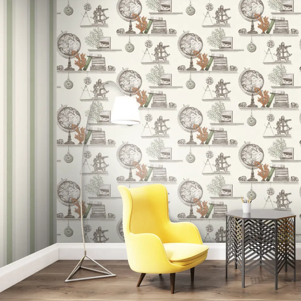 Обои флизелиновые Euro Décor «Sea» 1146-00, 1.06x10 м, цвет зелёный 82024427 STLM-2070539 EURO DECOR - Вид №3