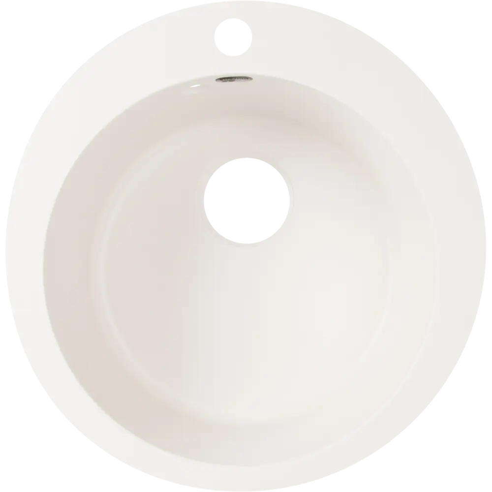 Кухонная мойка DELINIA круглая кварцевая 51×51 см цвет жасмин 82502615 STLM-0028827 - Вид №2