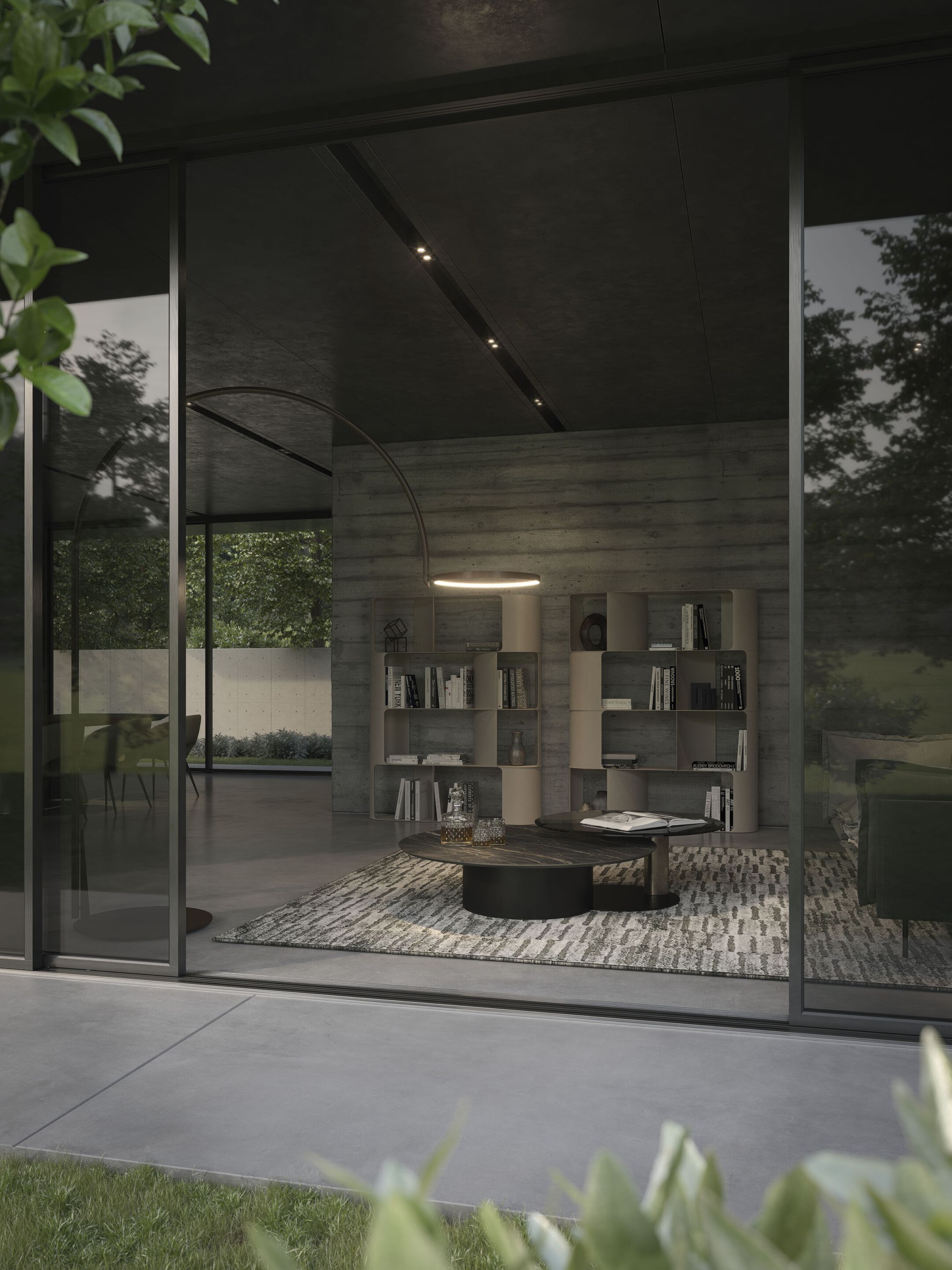 Двухсторонний книжный шкаф Cattelan italia FULHAM ARCH-00112741 - Вид №5