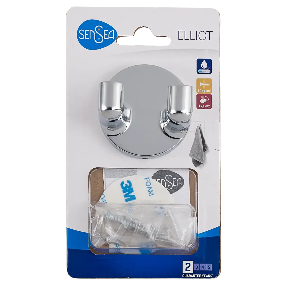 Крючок Sensea Elliot двухрожковый цвет хром 81979722 STLM-2049126  - Вид №4