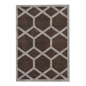 Ковер Ashton Cocoa 300x400 коричневый RUGBERRY ДИЗАЙНЕРСКИЕ, AHSTON 326034 Серый;коричневый