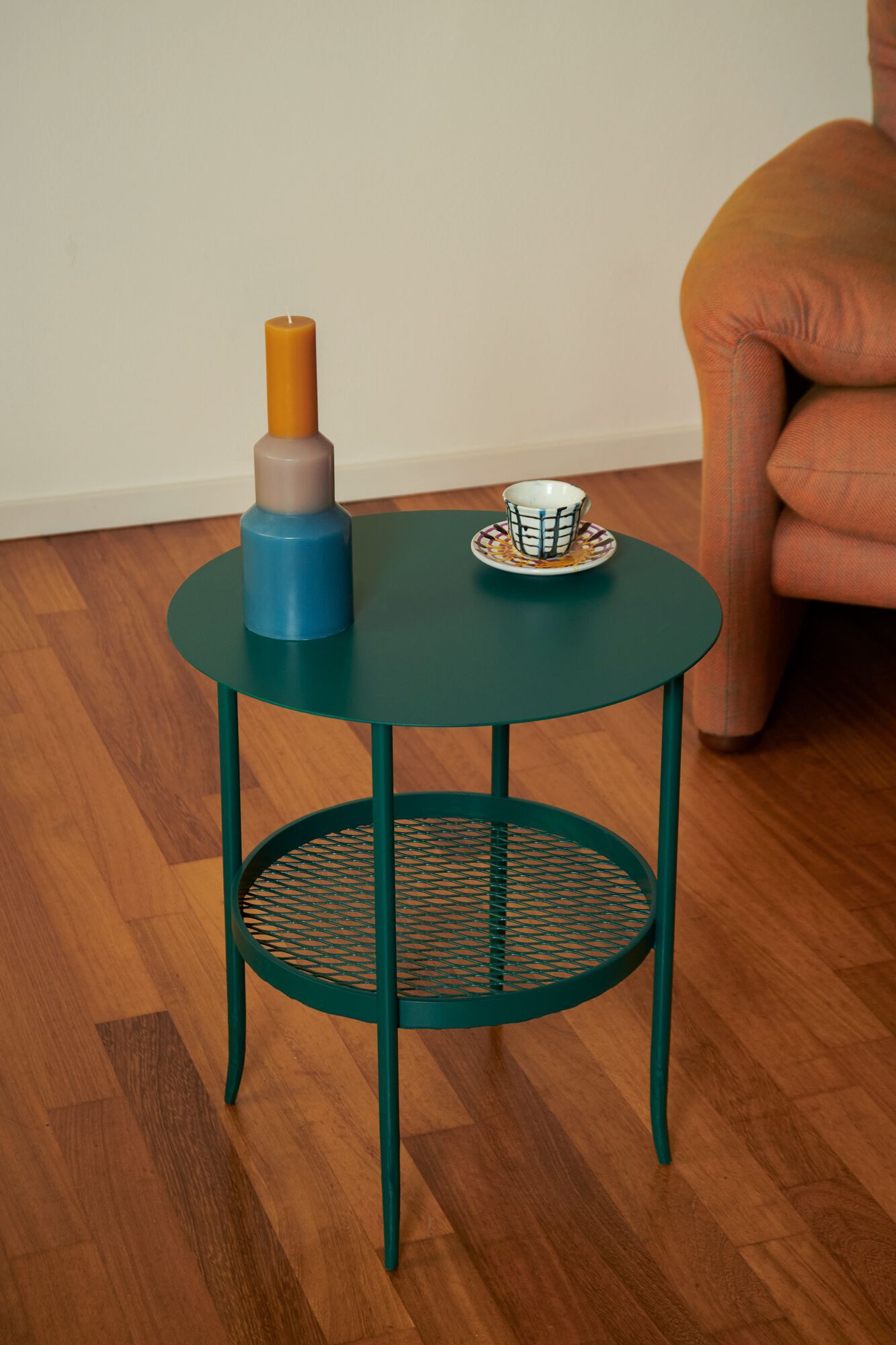 Круглая прикроватная тумбочка из кованого железа Lispi Himalia ARCH-00076763 - Вид №4