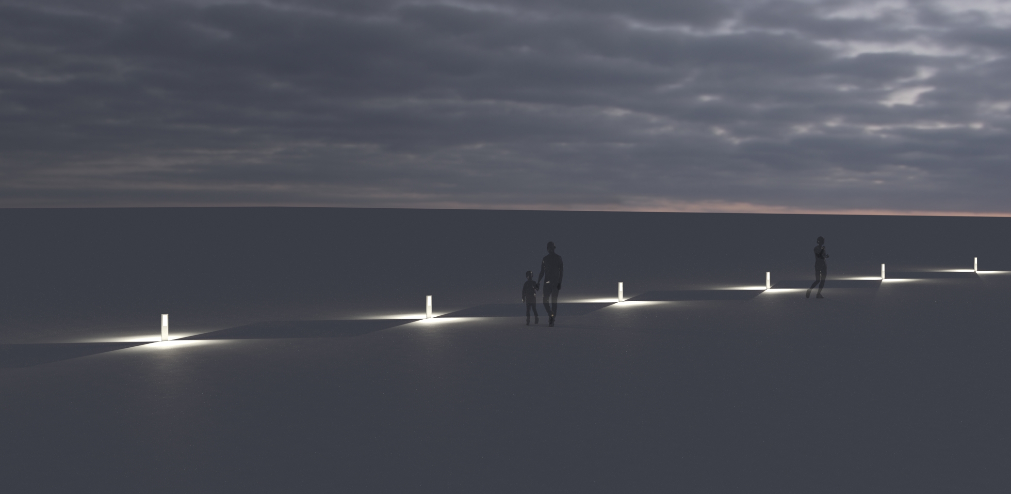 5000612 Мобильный светильник Platek SLIM Paletto  SLIM H. 500 mm - LED 3000K 2 Openings  - Вид №11