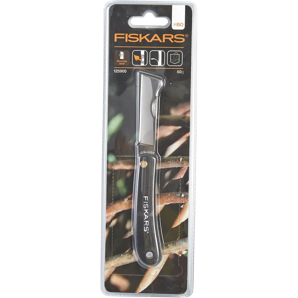 Нож перочинный для прививок Fiskars 17 см нержавеющая сталь STLM-2039332 - Вид №2