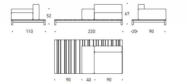 Varaschin Модульный угловой диван Barcode sun-id-1348985 - Вид №11