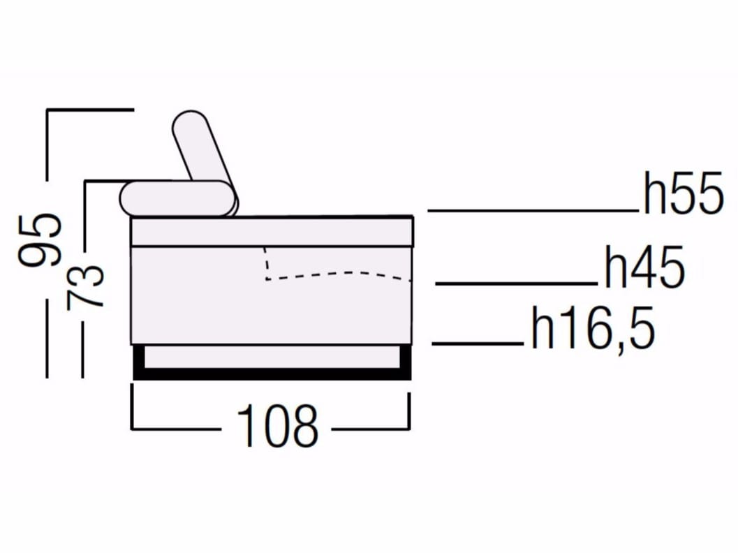 Модульный диван с откидной спинкой Egoitaliano QUEENIE ARCH-00091534 - Вид №3
