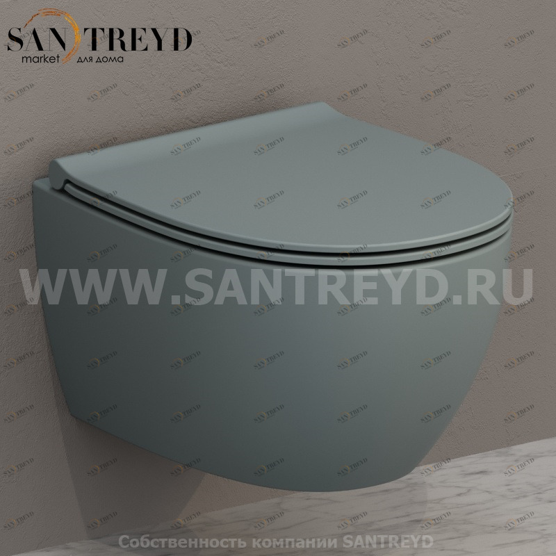 MDS04BL Подвесной унитаз настенный Синий Ceramica Globo 4ALL Италия