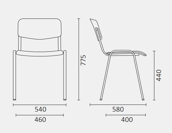 Стул для конференций из полипропилена Leyform Sally ARCH-00071828 - Вид №2