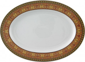 41464 Rosenthal Versace Блюдо овальное Rosenthal Versace Медуза 40см, фарфор Фарфор