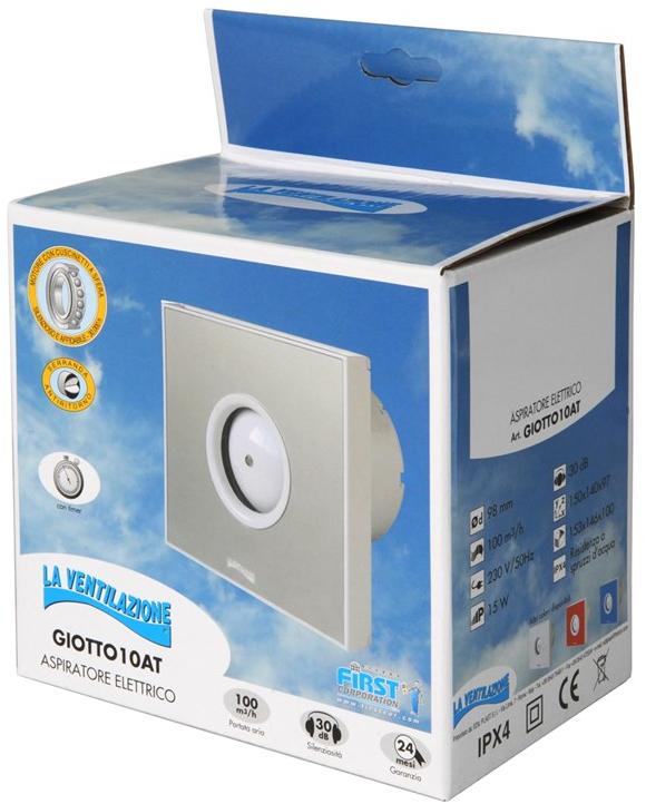First Corporation Настенный осевой вентилятор с таймером La ventilazione Giotto10at - Вид №1
