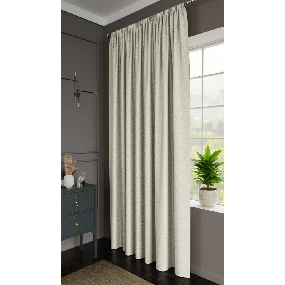 Штора MIAMOZA Stone бежевая 200x280 см с эффектом блэкаут 89427121 STLM-1583096