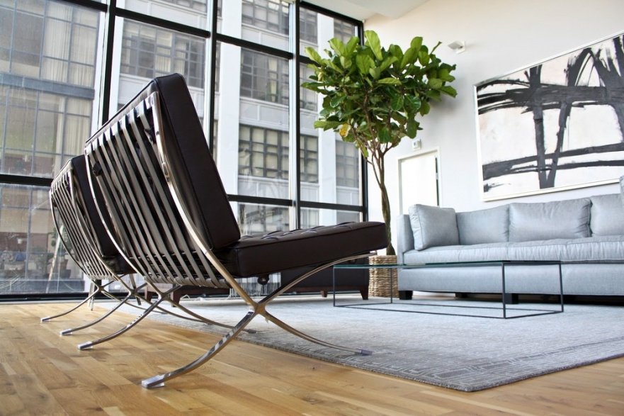 Кресло черное дизайнерское со стежкой Barcelona Style Chair SOHO DESIGN ДИЗАЙНЕРСКИЕ, BARCELONA 131536 Черный  - Вид №7