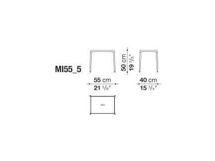 Алюминиевый прямоугольный садовый столик B&B Italia Outdoor мирт ARCH-00082587 - Вид №2