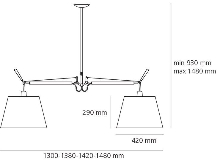 Artemide Регулируемый подвесной светильник Tolomeo 0630010a - Вид №3