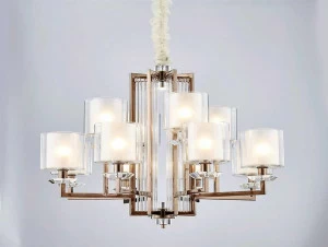 Подвесная люстра Newport 4408+4/C black nickel белая NEWPORT ДИЗАЙНЕРСКИЕ 188449 Белый