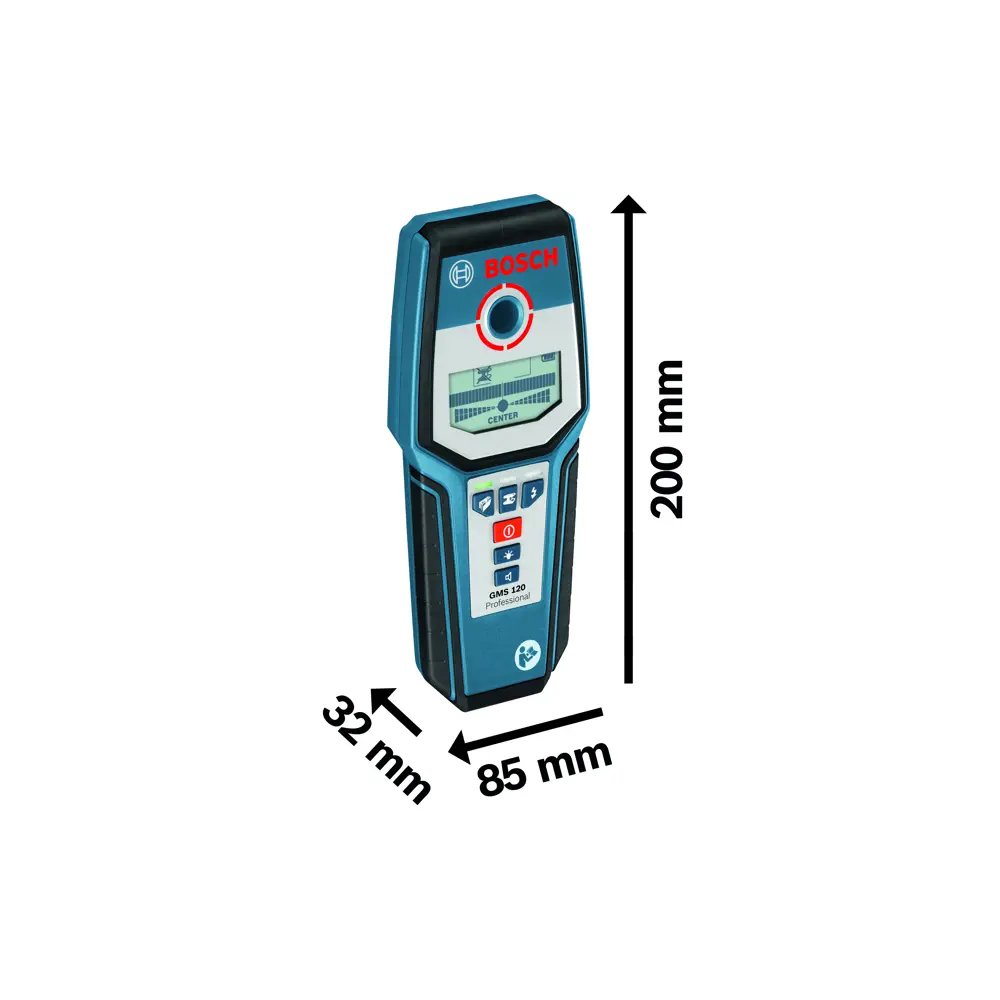 Детектор скрытой проводки Bosch GMS 120 BOSCH PROFESSIONAL STLM-2092302 - Вид №1