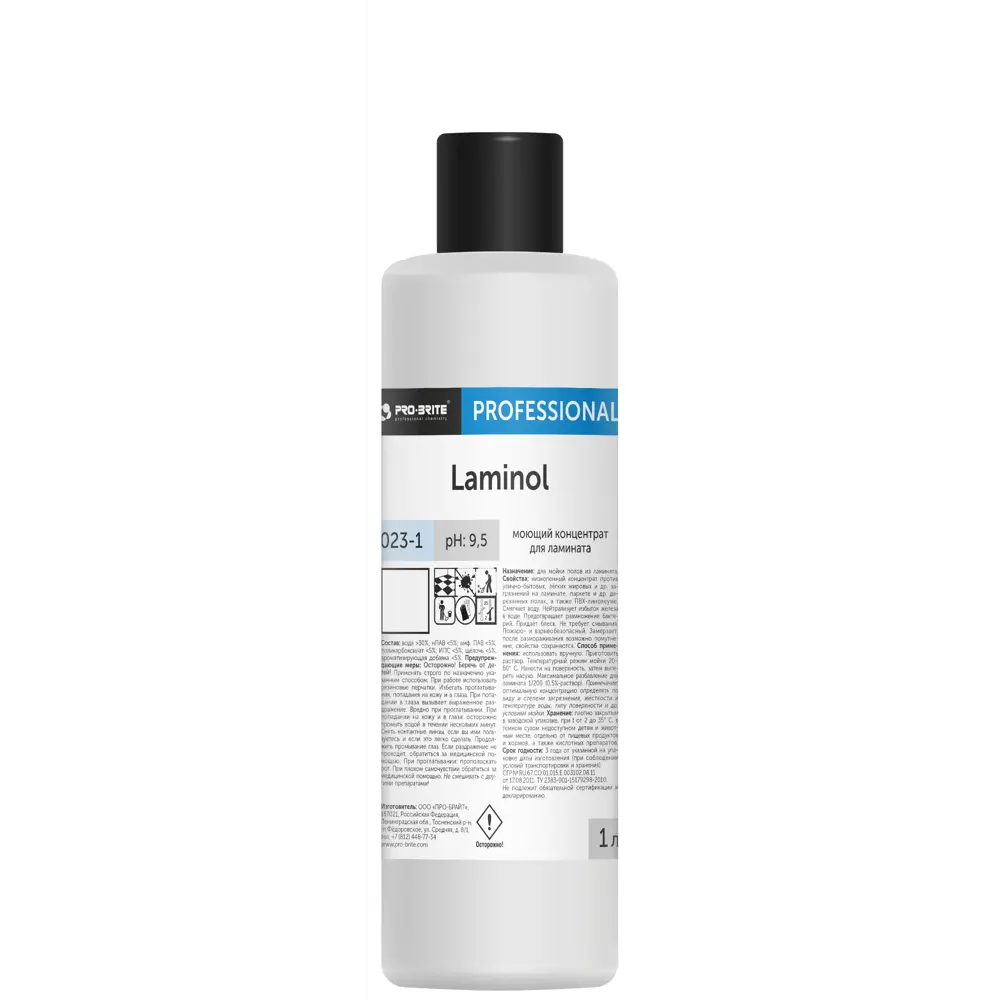 Моющий концентрат для ламината Pro-Brite Laminol 1 л 82620173 STLM-2086130 