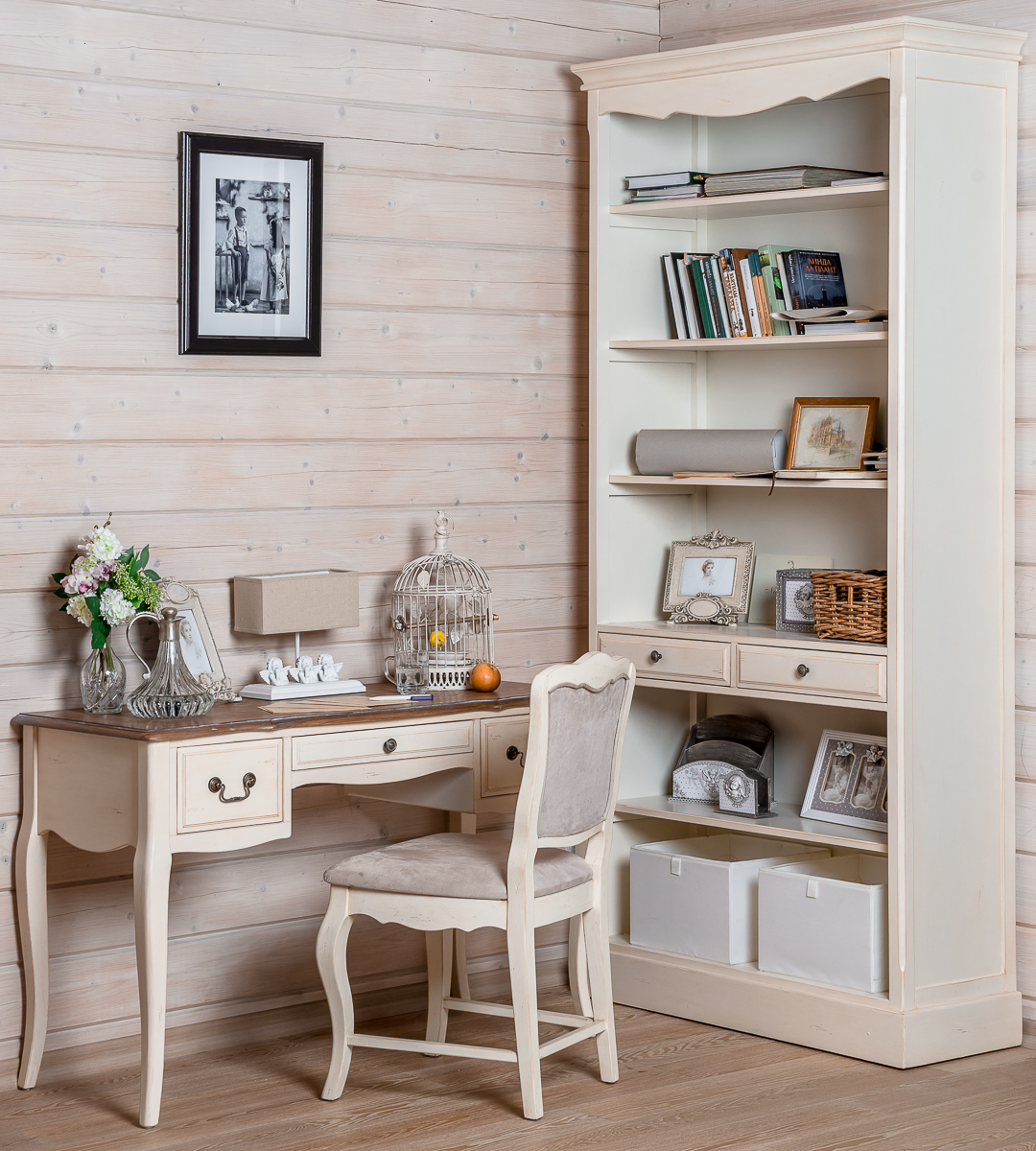 Стул обеденный белый с гнутыми ножками Mobilier de Maison ДОМАШНЯЯ ОБСТАНОВКА MOBILIER DE MAISON 017191 Серый Santreyd  - Вид №6