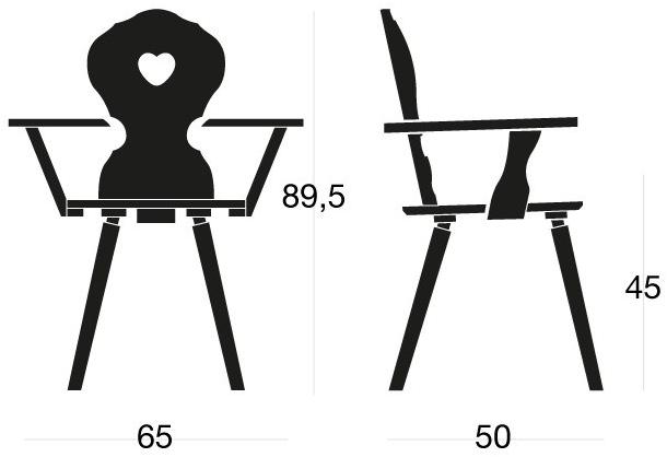SIPA Деревянный стул с подлокотниками Monaco sun-id-1408295 - Вид №4
