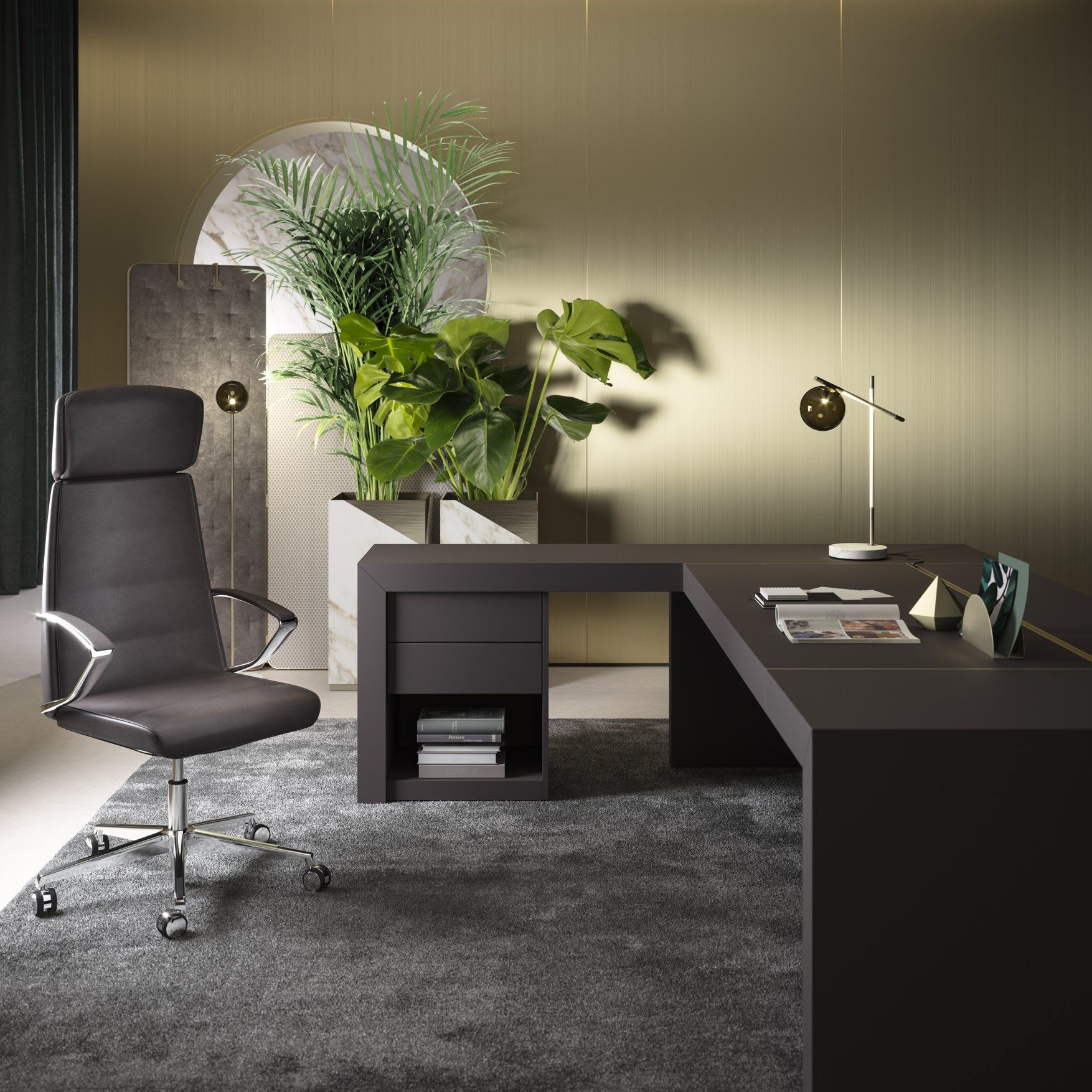 Деревянный исполнительный стол PROF Block 2.0 ARCH-00126139 - Вид №23