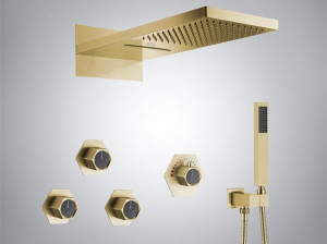 Термостатический встраиваемый душевой набор с насадкой для душа