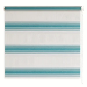 Штора рулонная день-ночь Palermo 60x250 см бирюзовая 89071364 STLM-2013634