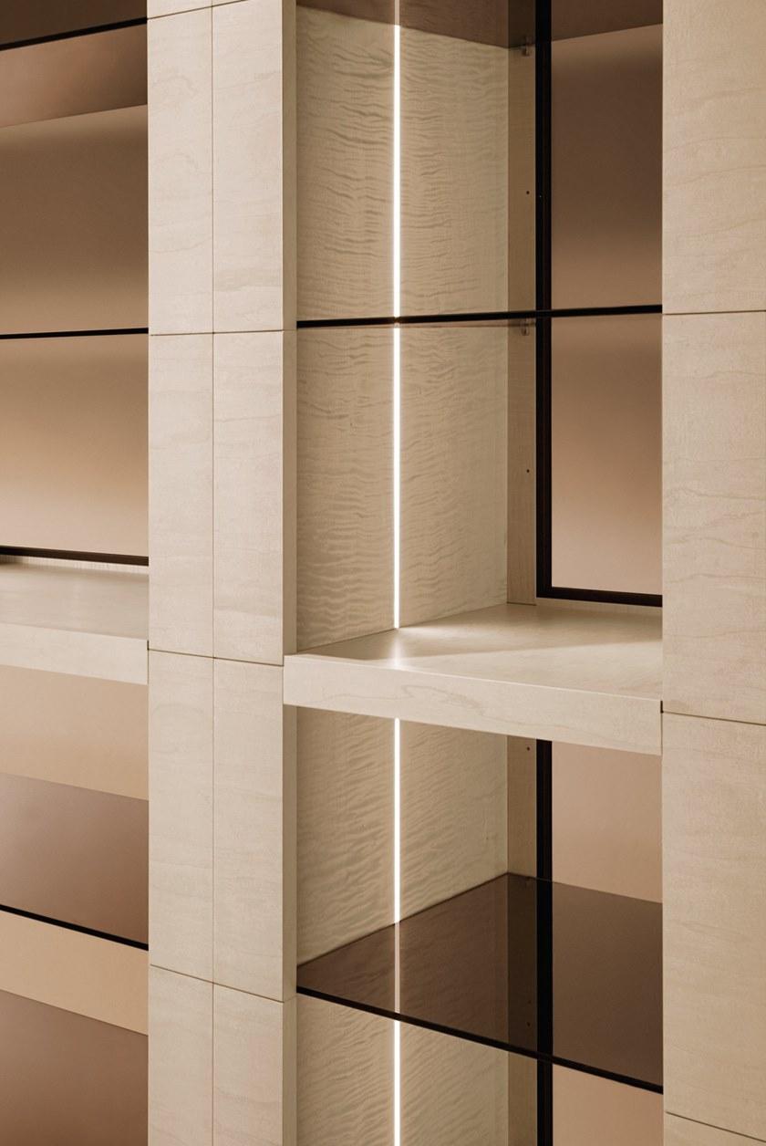 Giorgetti Отдельностоящий модульный книжный шкаф из дерева Oli sun-id-1479889 - Вид №5