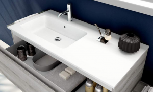 LM14SM Подвесная раковина настенная прямоугольная IBC Diana белая