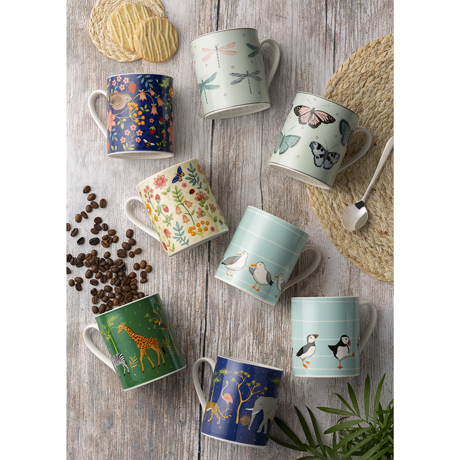 P_0059.293GR Кружка safari 380 мл зеленая Price&Kensington  - Вид №1