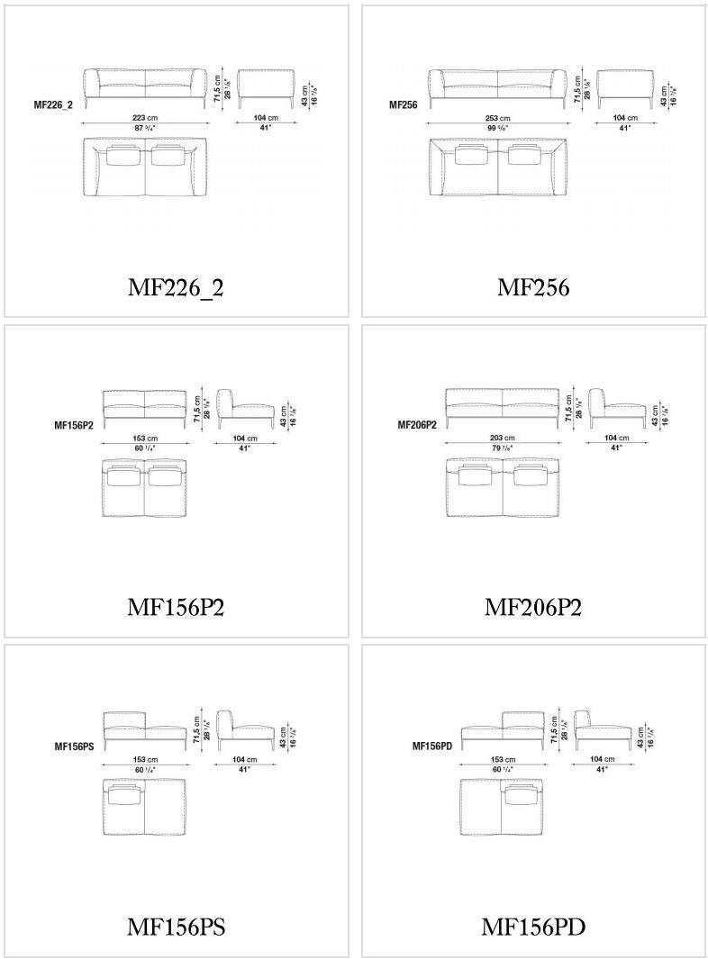 B&B Italia Секционный кожаный диван Michel sun-id-1368103 - Вид №5