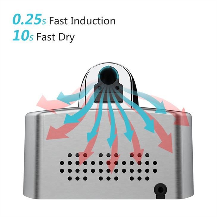 Сушилка для рук из нержавеющей стали AIKE AK2830_641  - Вид №2