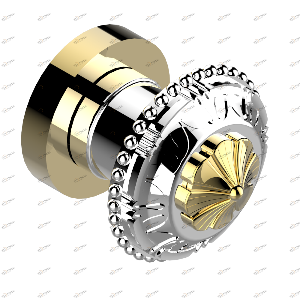 G14-639 Ручка дверная односторонняя - 7 мм стержень Thg-paris Versailles Хром/золото G14-639 CAT.A