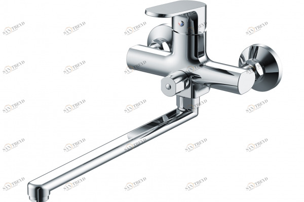 Смеситель для ванны излив 300 мм БЕЗ аксессуаров PURE F6105161C-01A bravat