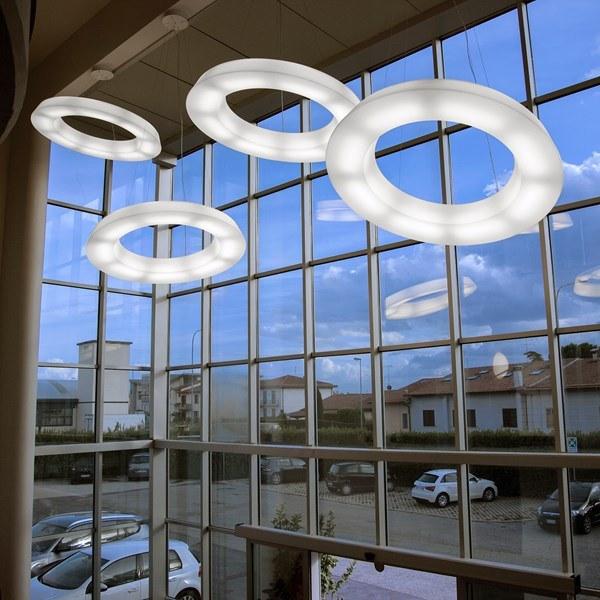 Martinelli Luce Светодиодный подвесной светильник из полиэтилена Circular pol 2057/xs - Вид №7