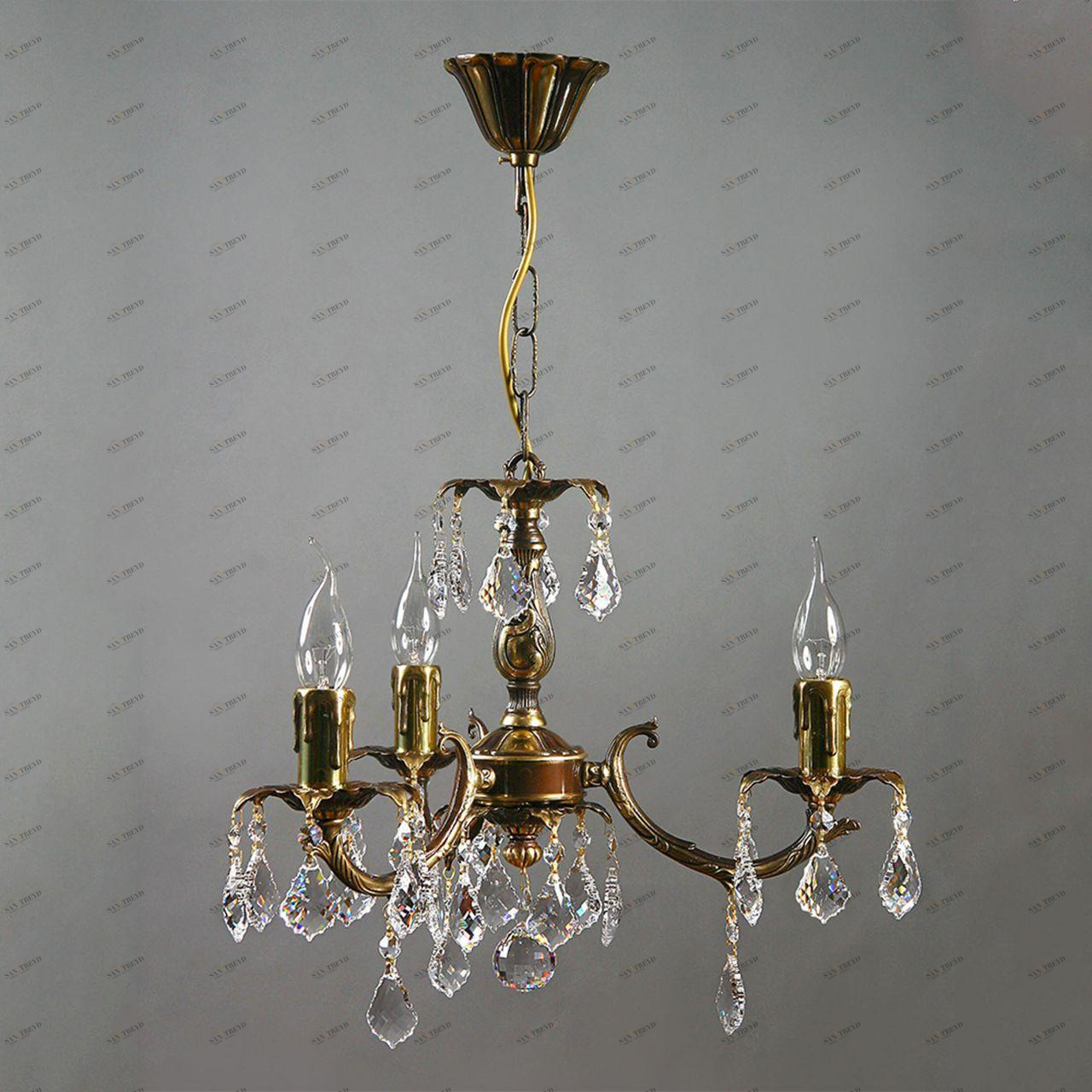 Подвесная люстра Ambiente Benisa 2226/3 PB New Leaf AMBIENTE ДИЗАЙНЕРСКИЕ, BENISA 181580 Бронза 