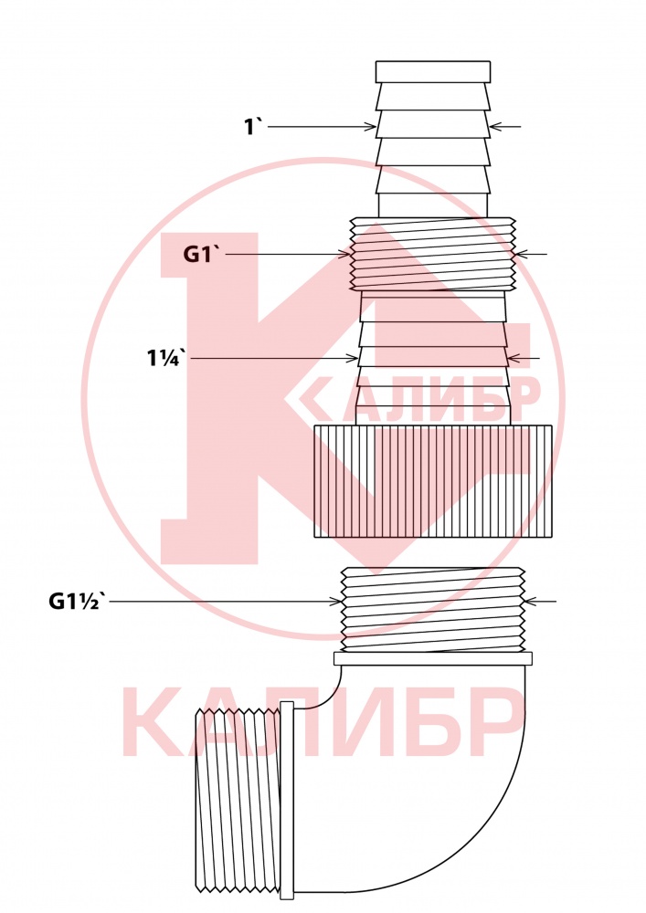 45679 Калибр Насос погружной центробежный НПЦ- 550/35Н 