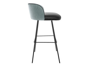 Мягкий барный стул с подставкой для ног