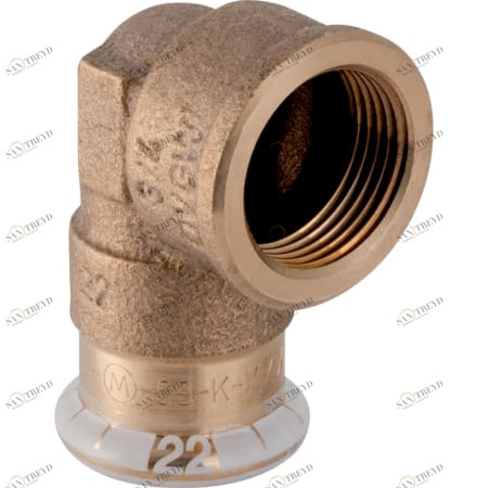 GEBERIT 63865 Переходной угольник Geberit Mapress из меди 90°, с внутренней резьбой 