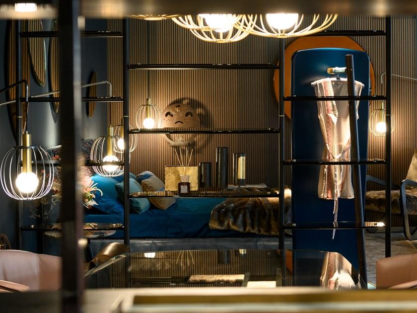 Borzalino Книжный шкаф из дерева и стекла с креплением от пола к потолку sun-id-1347000 - Вид №2