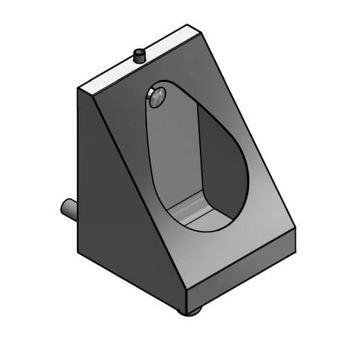 2-001.2  Антивандальные писсуары Public Steel 