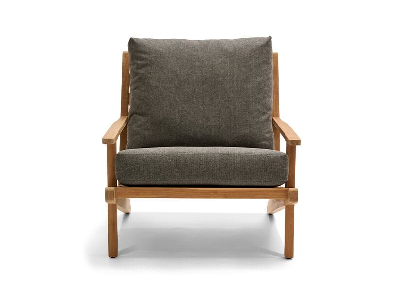 Садовое кресло из тикового дерева с подлокотниками Walters курорт ARCH-00147391 - Вид №1