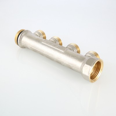 VTc.500.NE.060502 Коллектор c наружной резьбой под "евроконус" Valtec 1", 2 х 3/4", "евроконус"  - Вид №5