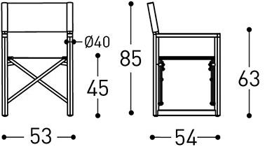 Varaschin Складной садовый стул с подлокотниками sun-id-1494535 - Вид №3