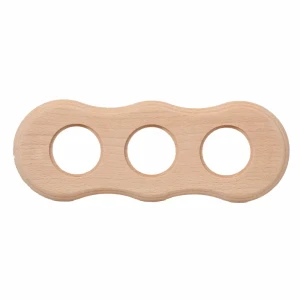 Рамка для розеток и выключателей Electraline BF8 3 поста цвет бежевый