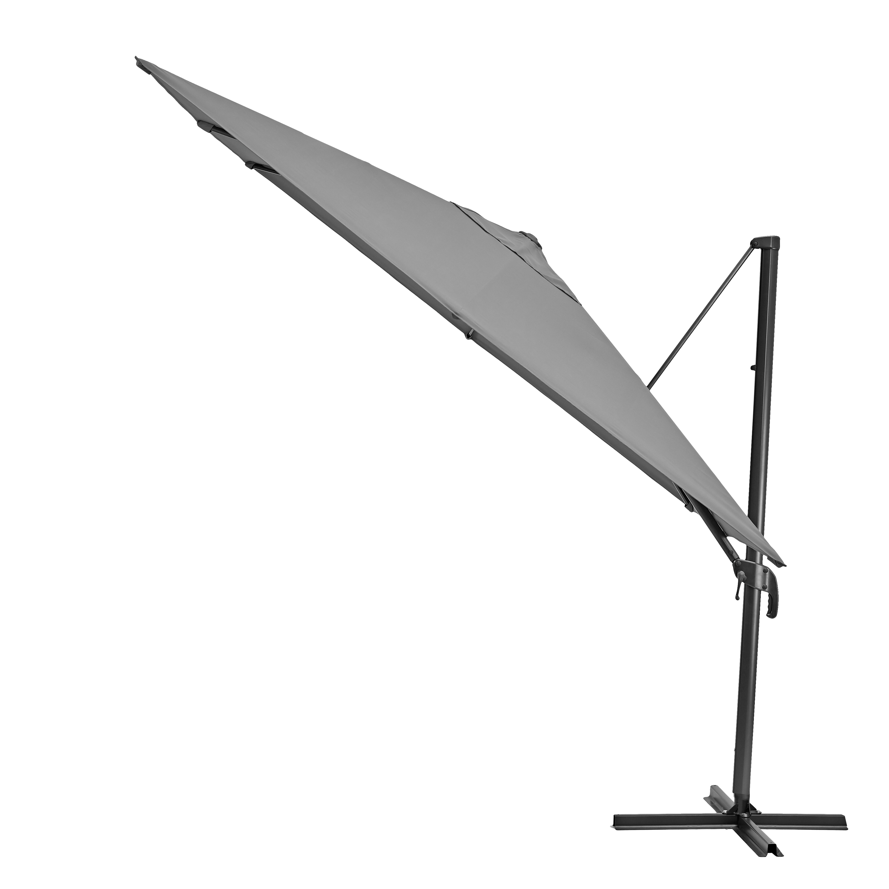 NATERIAL Зонт с боковой стойкой Aura 286x286 серый с поворотным механизмом 82232809 STLM-0022477 - Вид №3